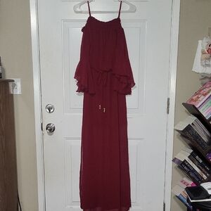 City Triangles Deep Red Dress